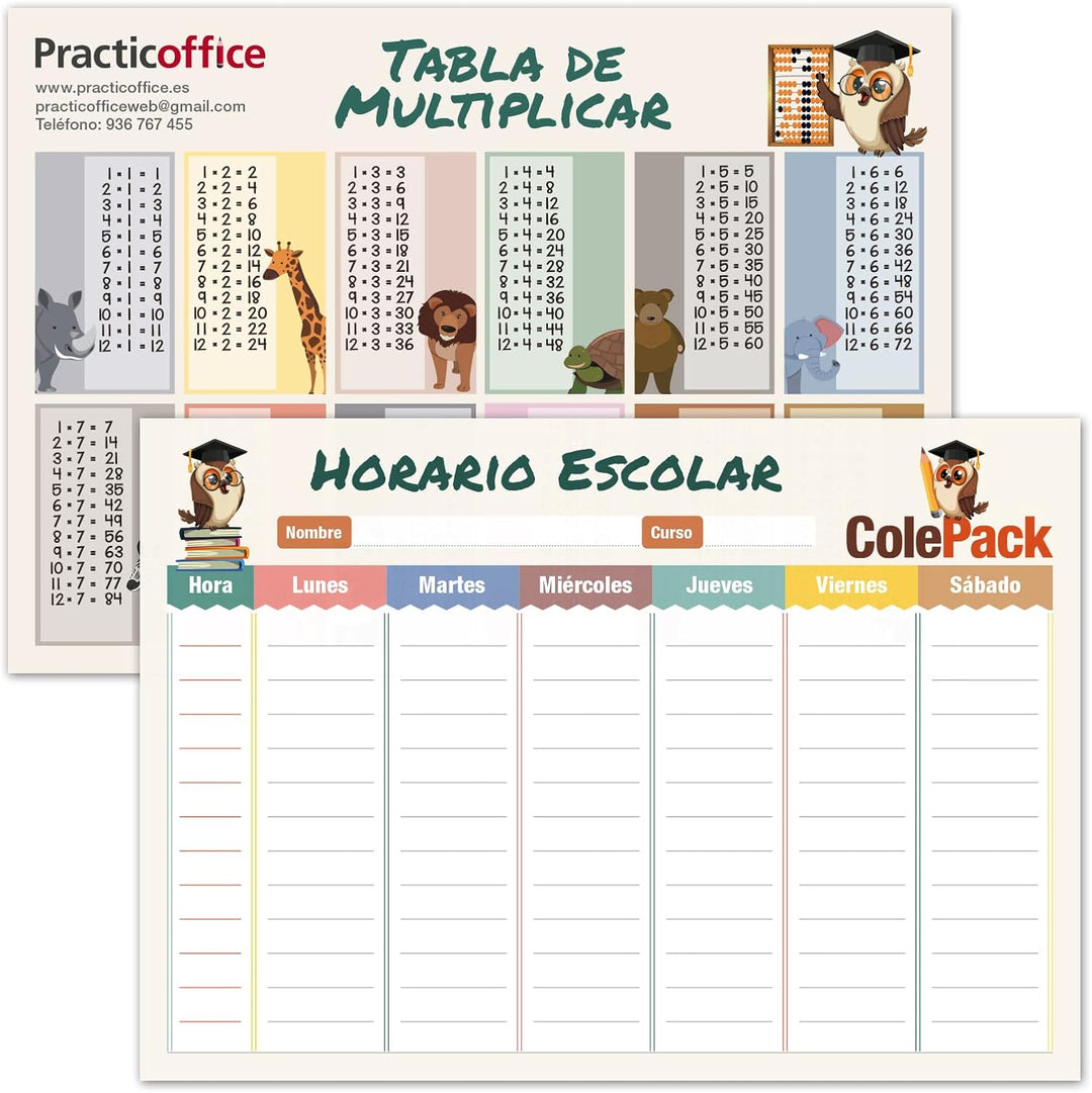 PracticDomus ColePack - Set aus Dreifach-Schulmappe mit 3 Reissverschlüssen und Schulbedarf der Top-