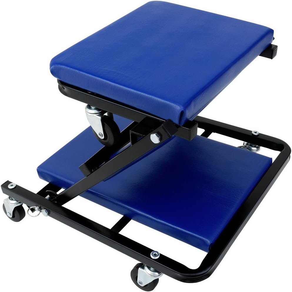 Deuba 2in1 KFZ Rollbrett Werkstatthocker bis 150kg 6 leichtgängige 360° Lenkrollen Werkstattliege Mo