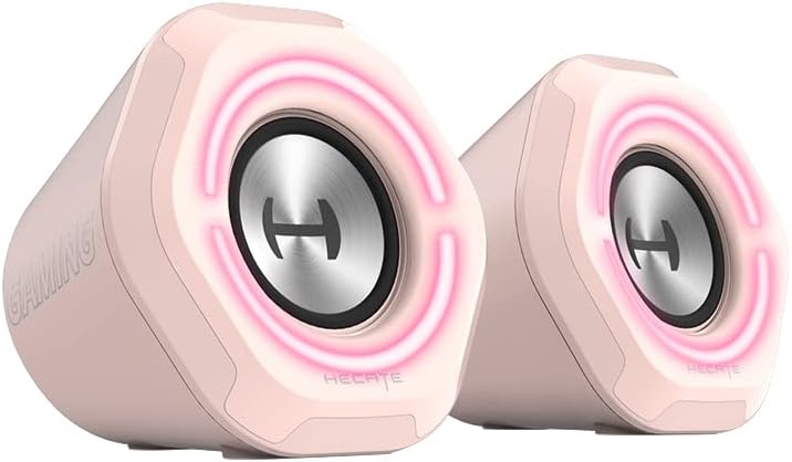 EDIFIER G1000 kompakte Bluetooth Gaming-Lautsprecher mit 2 Klangmodi und RGB-Beleuchtung mit 12 vers
