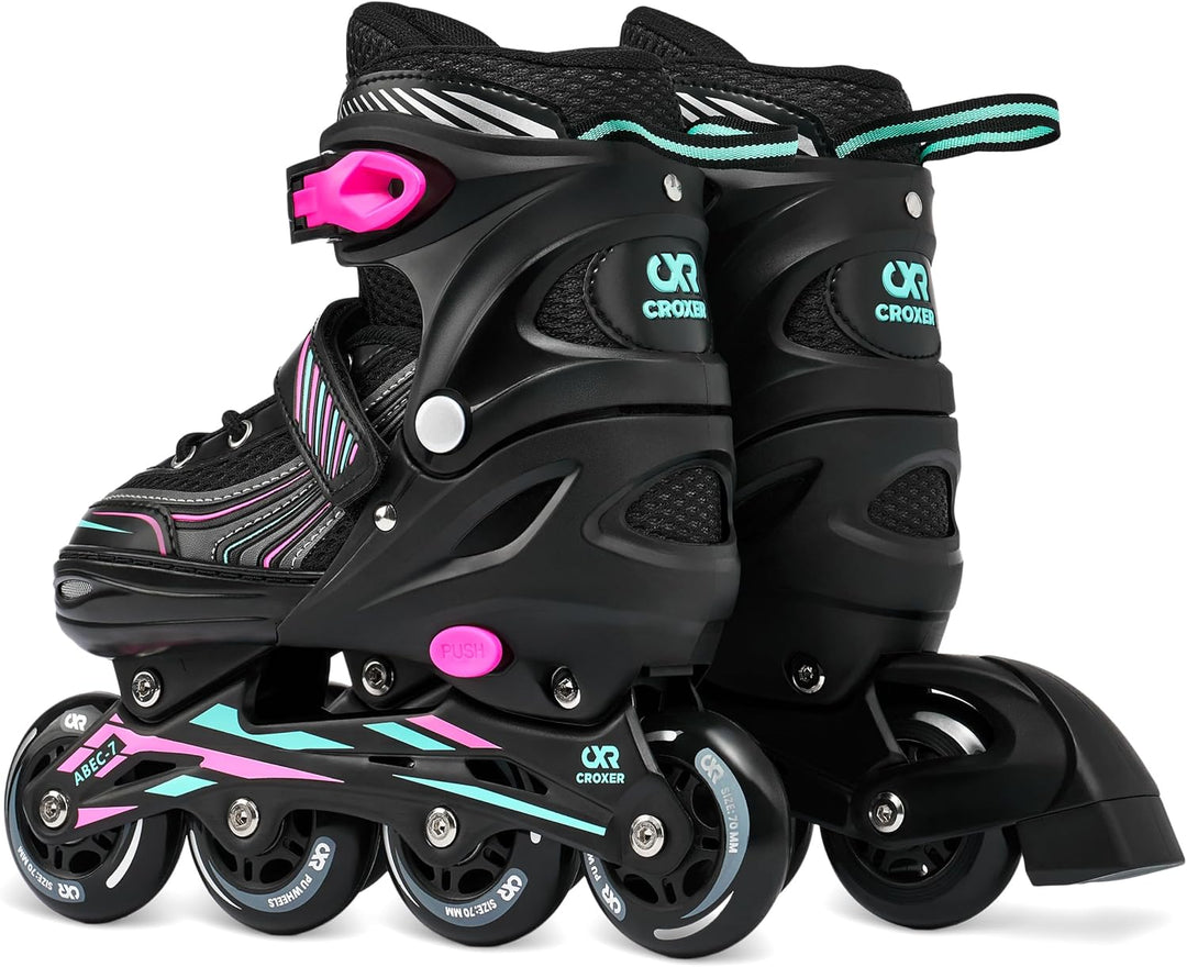 4in1 Inlineskates/Triskates/Rollschuhe/Schlittschuhe Optima 35-38 (21cm-23cm) Mint/Pink, 35-38 (21cm