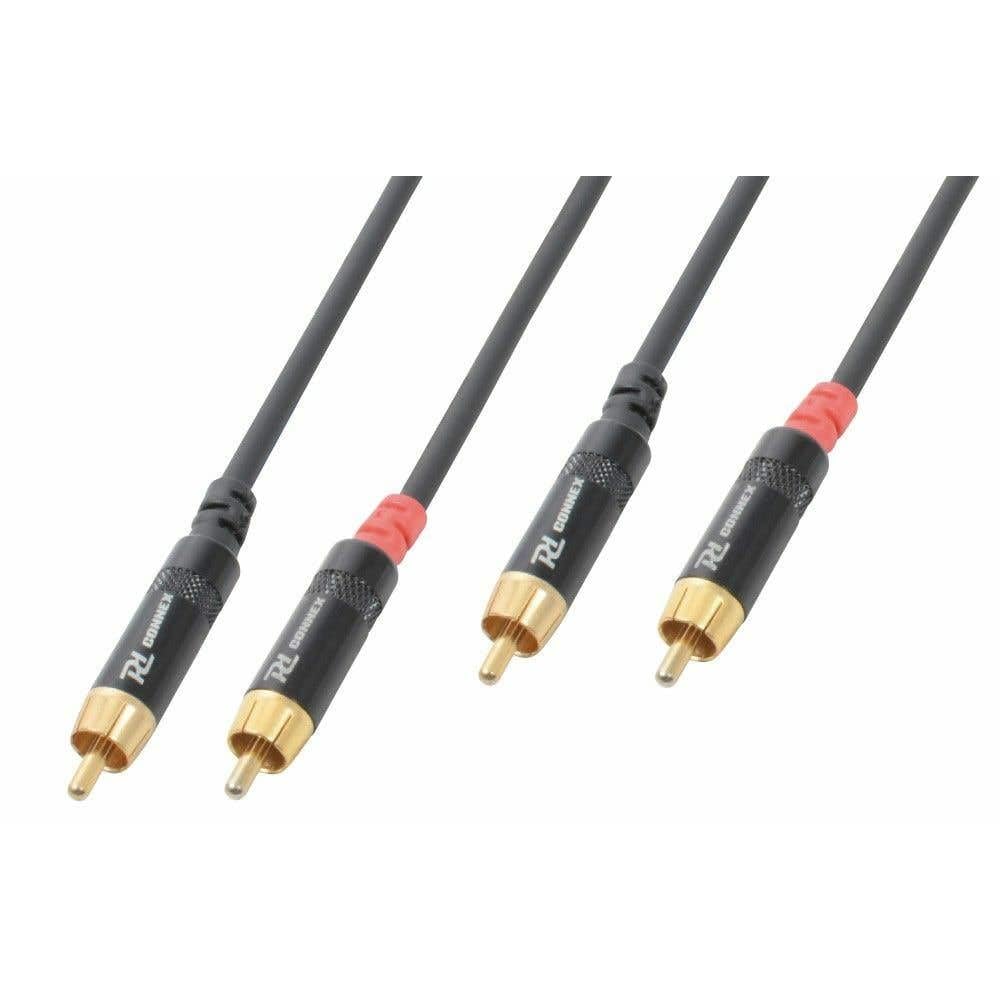 PD Connex Audiokabel Signalkabel 2x RCA - 1,5 Meter, 1,5 Meter