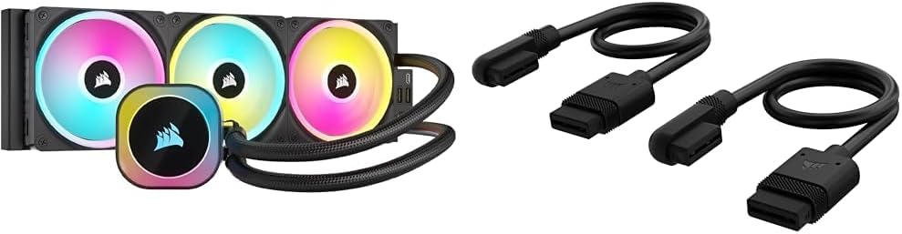 Corsair iCUE LINK H150i RGB Liquid CPU Cooler Bundle - 360mm AIO - DREI QX120 RGB Lüfter - iCUE LINK