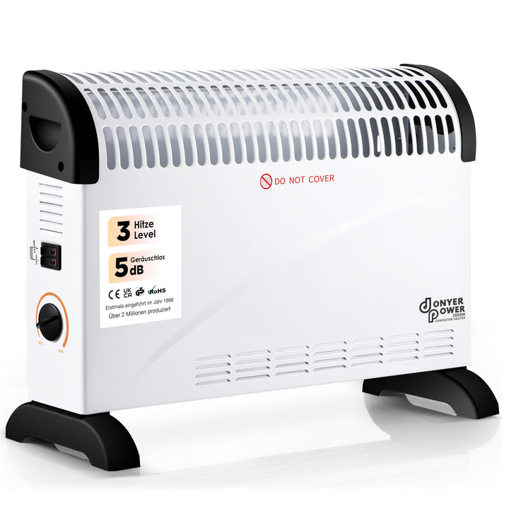 DONYER POWER Konvektor-Heizkörper 2000W Raumheizung mit Einstellbarem Thermostat Nicht Vorjähriges I