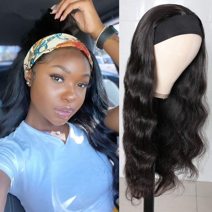 Dan&amp;Dre Curly Wave Stirnband Perücke, für Frauen Modische verstellbare Stirnband Schal Perücke Hocht