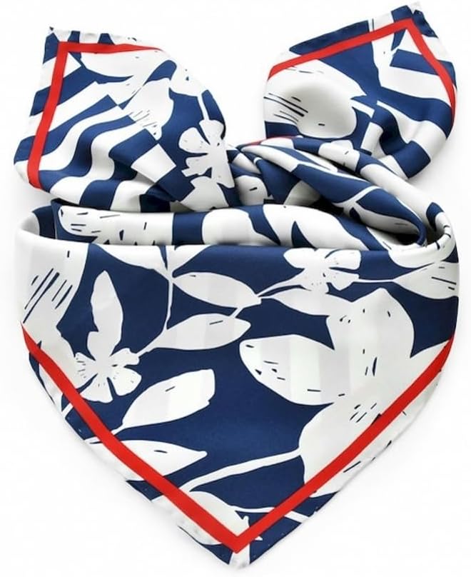 Seidenhalstuch 65x65 cm Unisex Seidentuch, handrollierte Kanten, 100% Seide Halstuch Kopftuch für Da
