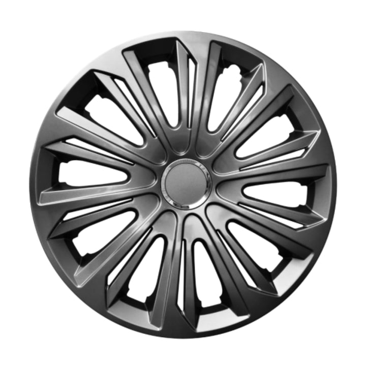 Luckyberg Radkappen 16 Zoll Strong | Radzierblenden 4er-Set für die meisten Automarken und Stahlfelg