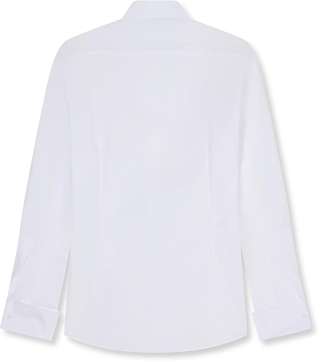 OLYMP Level Five Body fit Gala Hemd Langarm Stretch weiss, 36