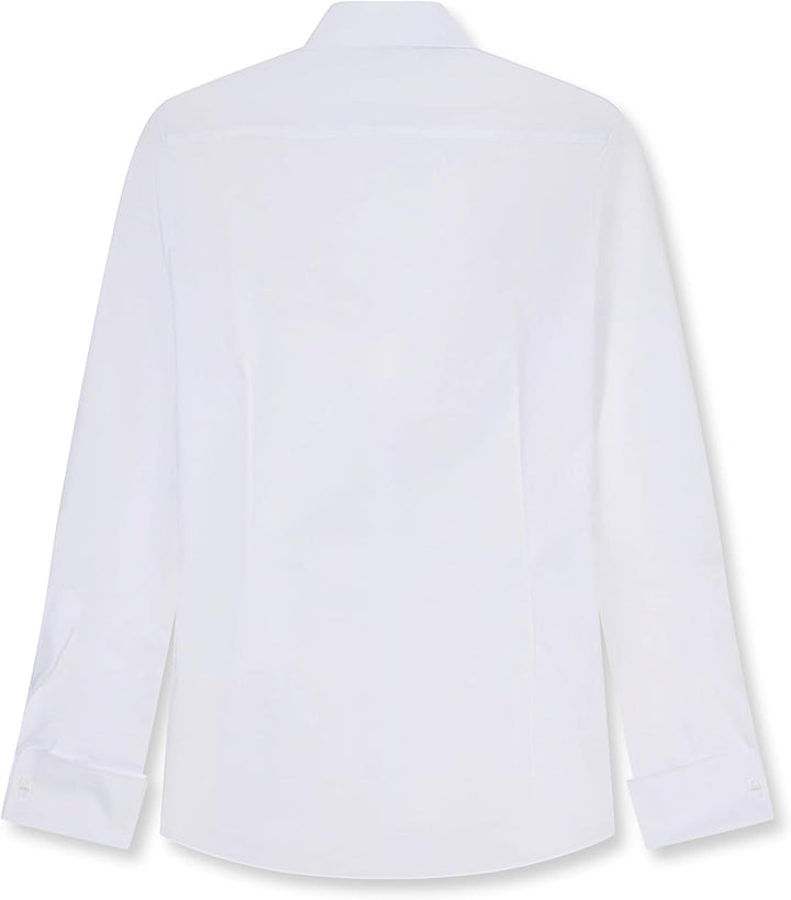 OLYMP Level Five Body fit Gala Hemd Langarm Stretch weiss, 36