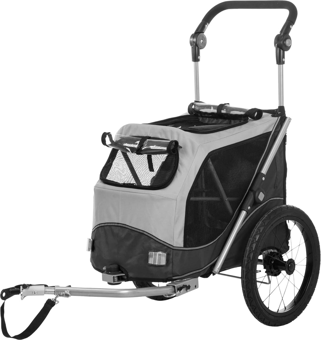 TRIXIE 12794 Fahrrad-Anhänger, Schnell-Falt-Funktion, S