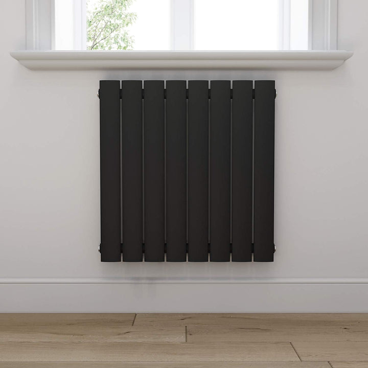 ELEGANT Design Heizkörper 630x616mm Einlagig Badezimmer/Wohnraum Seitenanschluss Antrazit Flachheizk