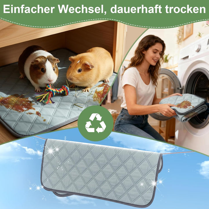 pipipads meerschweinchen Wiederverwendbare - Super Saugfähig & rutschfest, Ideales Meerschweinchen Z