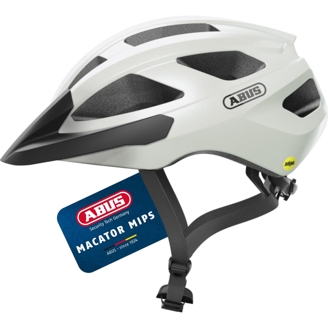 ABUS Rennradhelm Macator MIPS - Fahrradhelm für Einsteiger mit Schirm - geeignet für Zopfträger/-inn