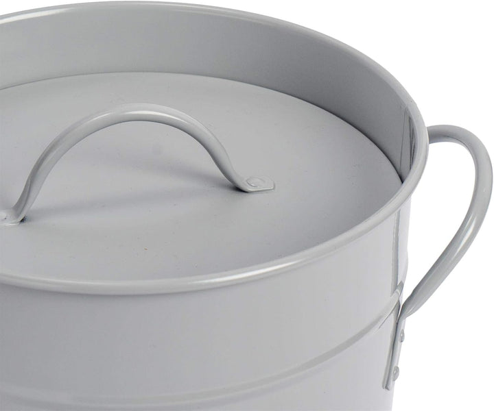 Harbour Housewares Vintage Metall Küchenkompostbehälter - Grau, Grau
