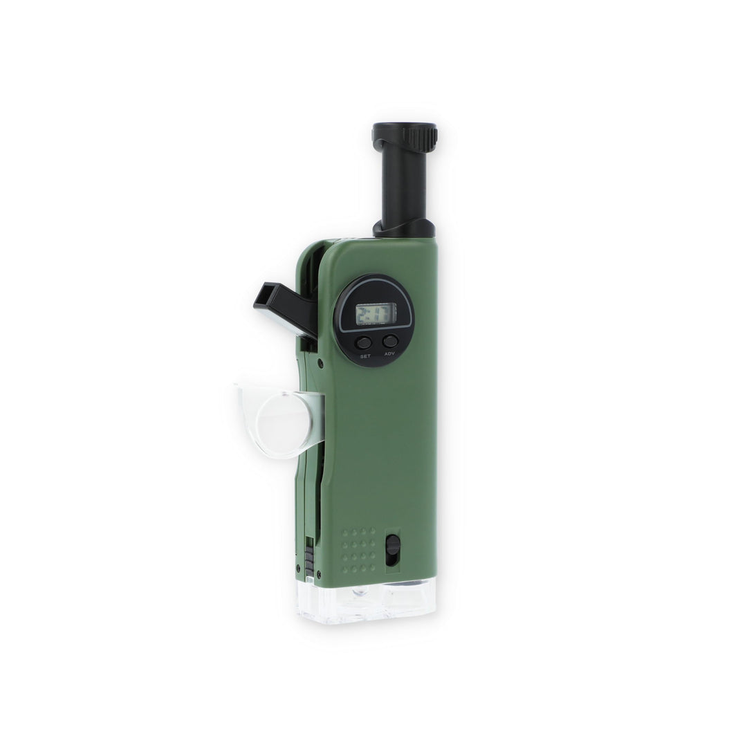 Carson X-Scope Multitool und Taschenmikroskop für Kinder (CP-11), Schwarz, X-Scope
