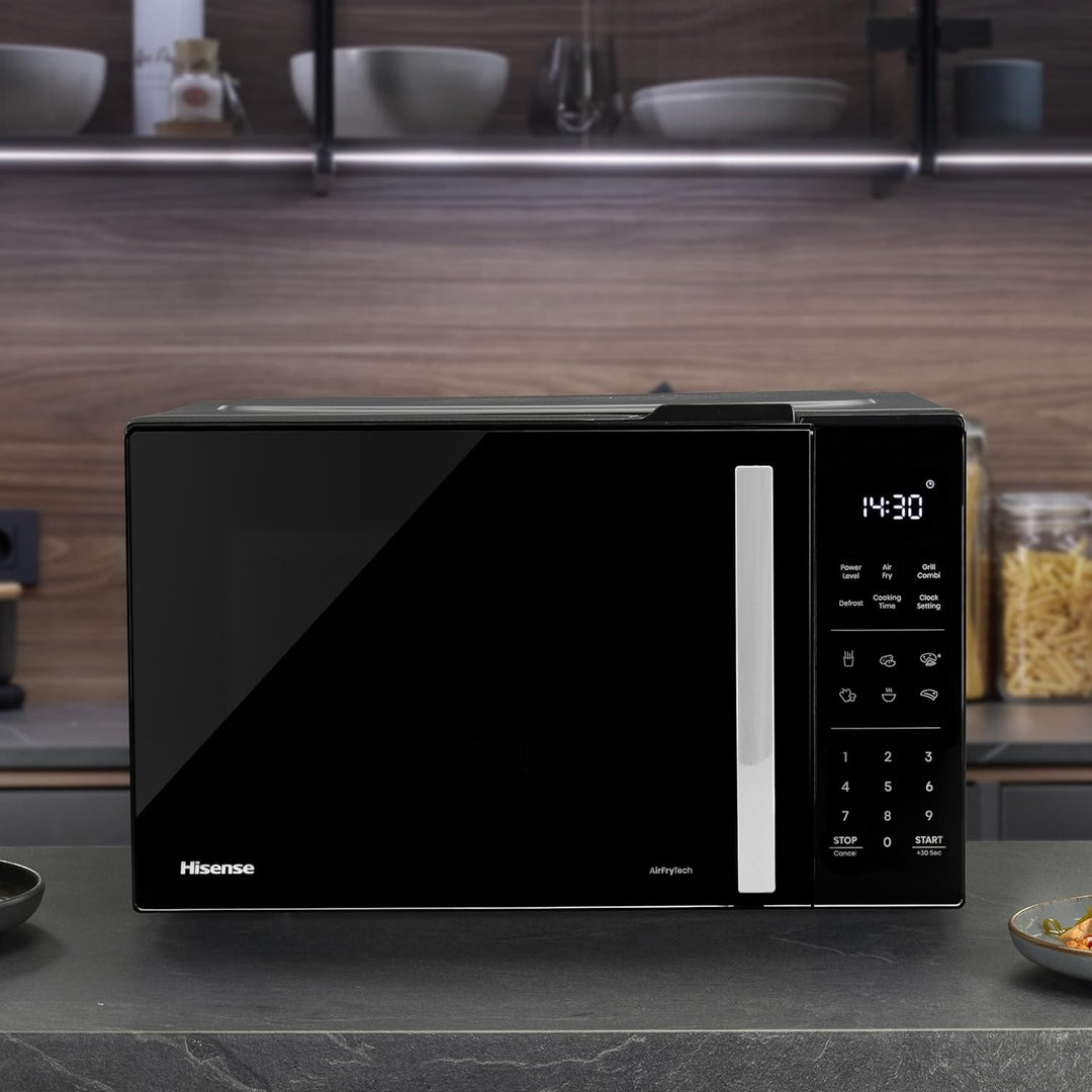Hisense H23MOBS5HC Mikrowelle /23 L/900W/AirFry/4 in 1 Super Kombination/Memory Funktion/Mehrstufige