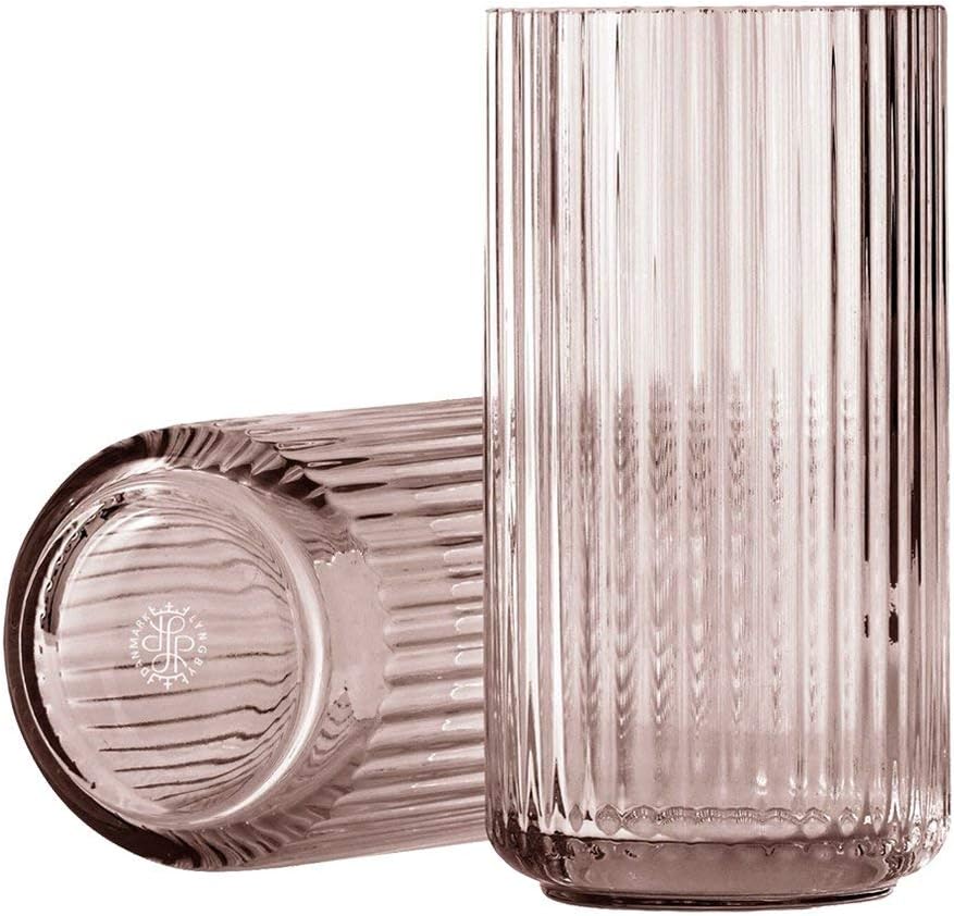 Lyngby Porcelæn Vase H20.5 cm Lyngby aus mundgeblasenem Glas zeitlos, rot H20,5 cm Burgundy, H20,5 c
