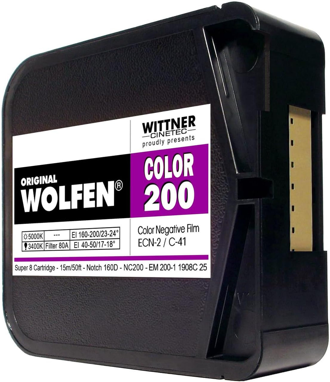 original WOLFEN Color 200 SUPER 8 ISO 160-200 NC200S8, NC200S8