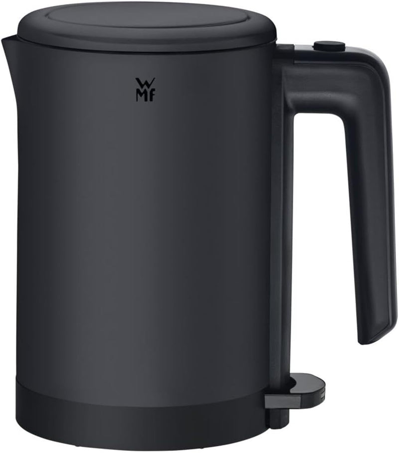 WMF KÜCHENminis Wasserkocher 0,8 Liter, Deep Black Design, 1.800 Watt, Verdecktes Heizelement aus Ed