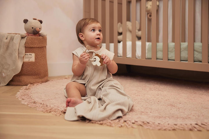 Jollein Schlüssel Beissring Silikon Teddybär beige