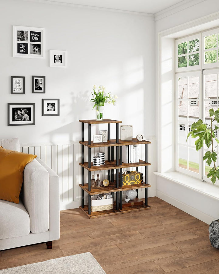 CHOEZON Regal mit 9 Ebenen, Bücherregal, Schmales Schuhregal, DIY-Schuhablage, Schuhaufbewahrung, St