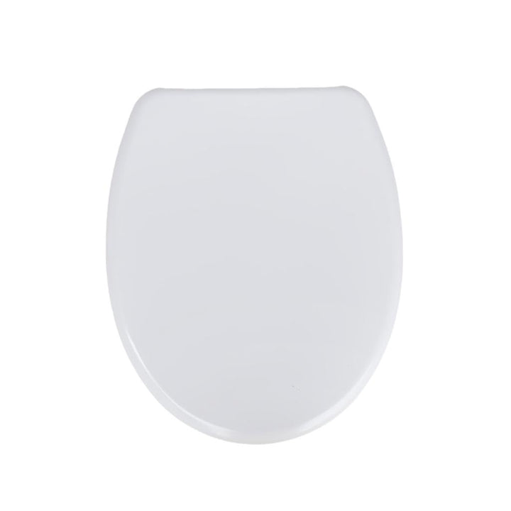 Duroplast WC-Sitz O-Form mit Absenkautomatik, Edelstahlscharnier, One-Touch-Schnellverschluss und ei