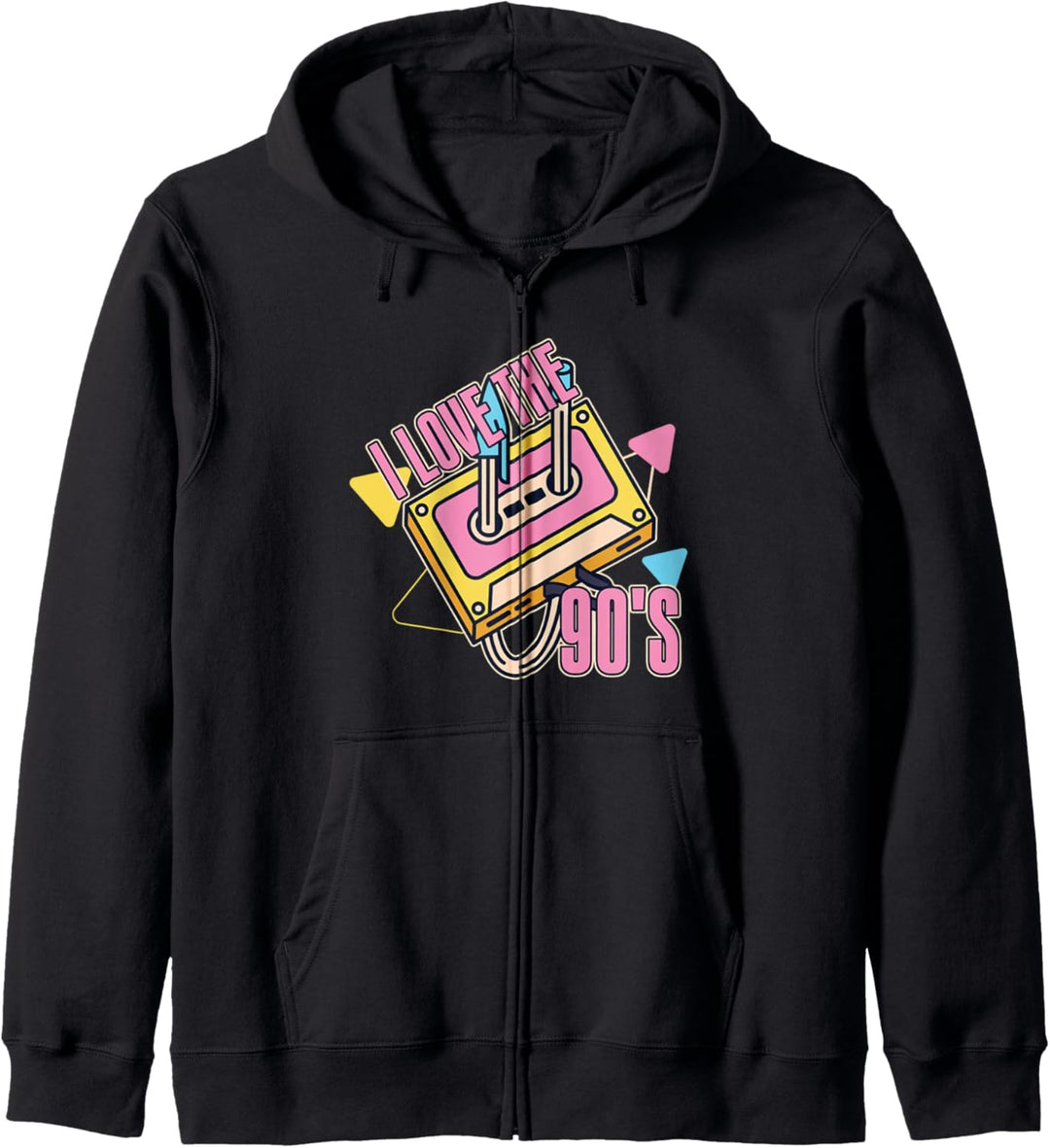 Retro 90s Ära - Vintage Neunziger 90er - I Love The 90's Kapuzenjacke