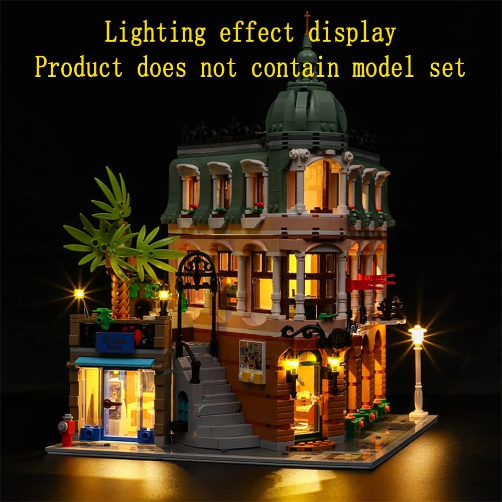 GEAMENT LED Licht-Set Kompatibel mit Lego Boutique Hotel - Beleuchtungsset für Creator 10297 Baumode
