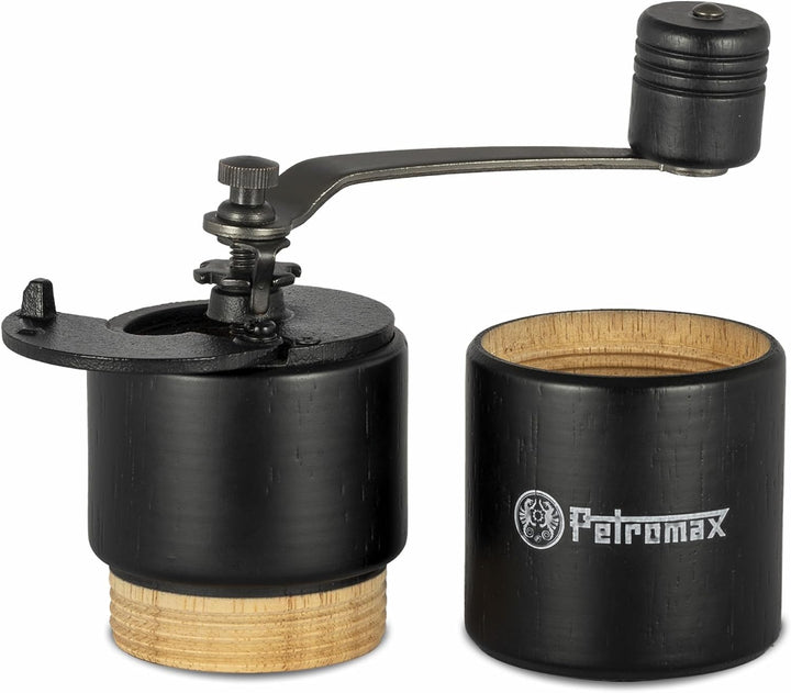 Petromax Handkaffeemühle Mahlwerk aus Gusseisen Mahlgrad einstellbar in 5 Stufen