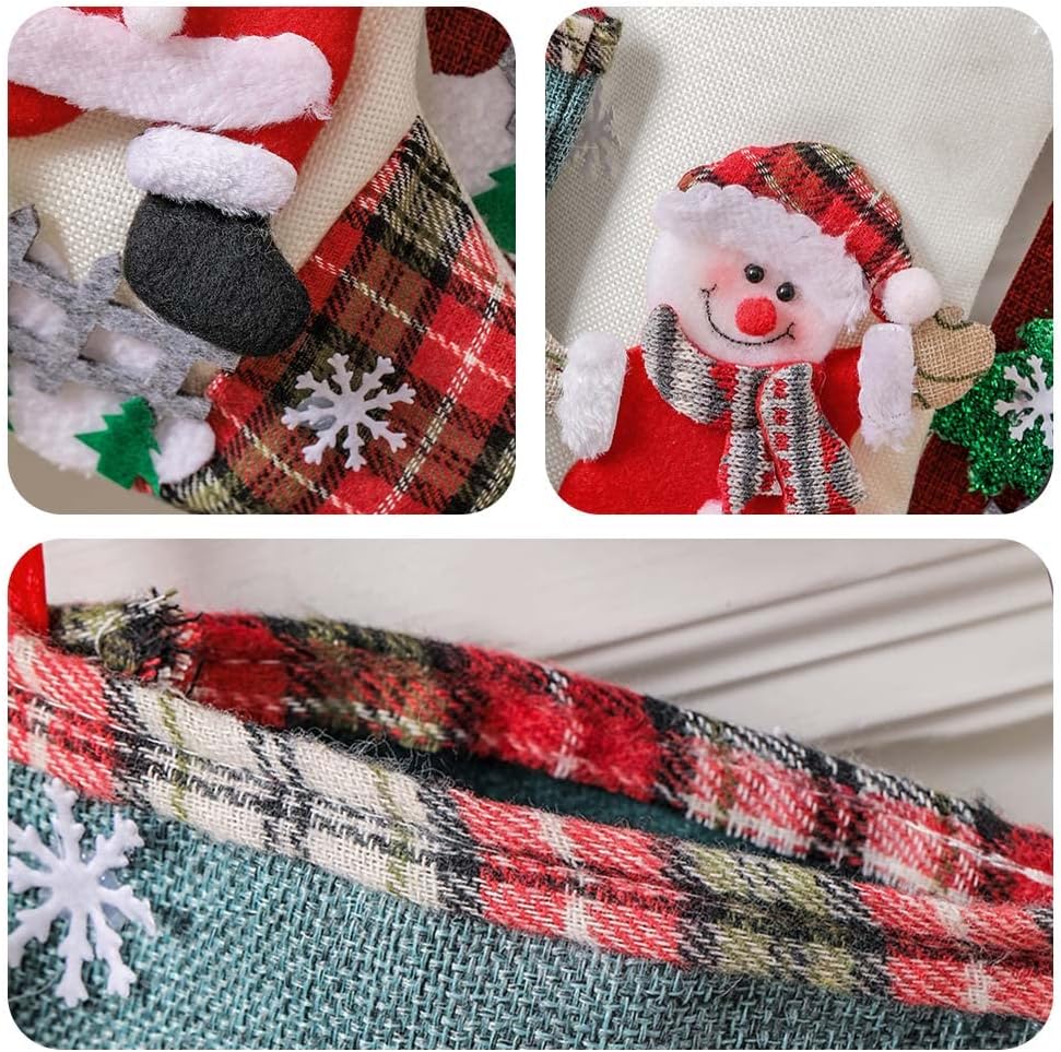 Nikolausstrumpf 31cm Gross 4er Set Weihnachtsstrumpf Nikolausstiefel Weihnachtssocken Kamin Christma