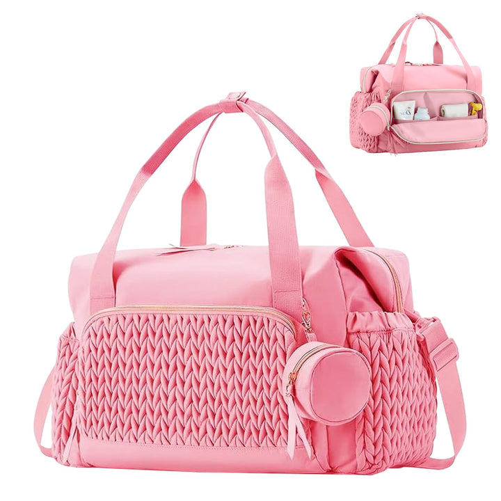 Multifunktionale Wickeltasche Gross, Mommy Bag Schultertasche mit Schnulleretui, Wasserdichte Baby W