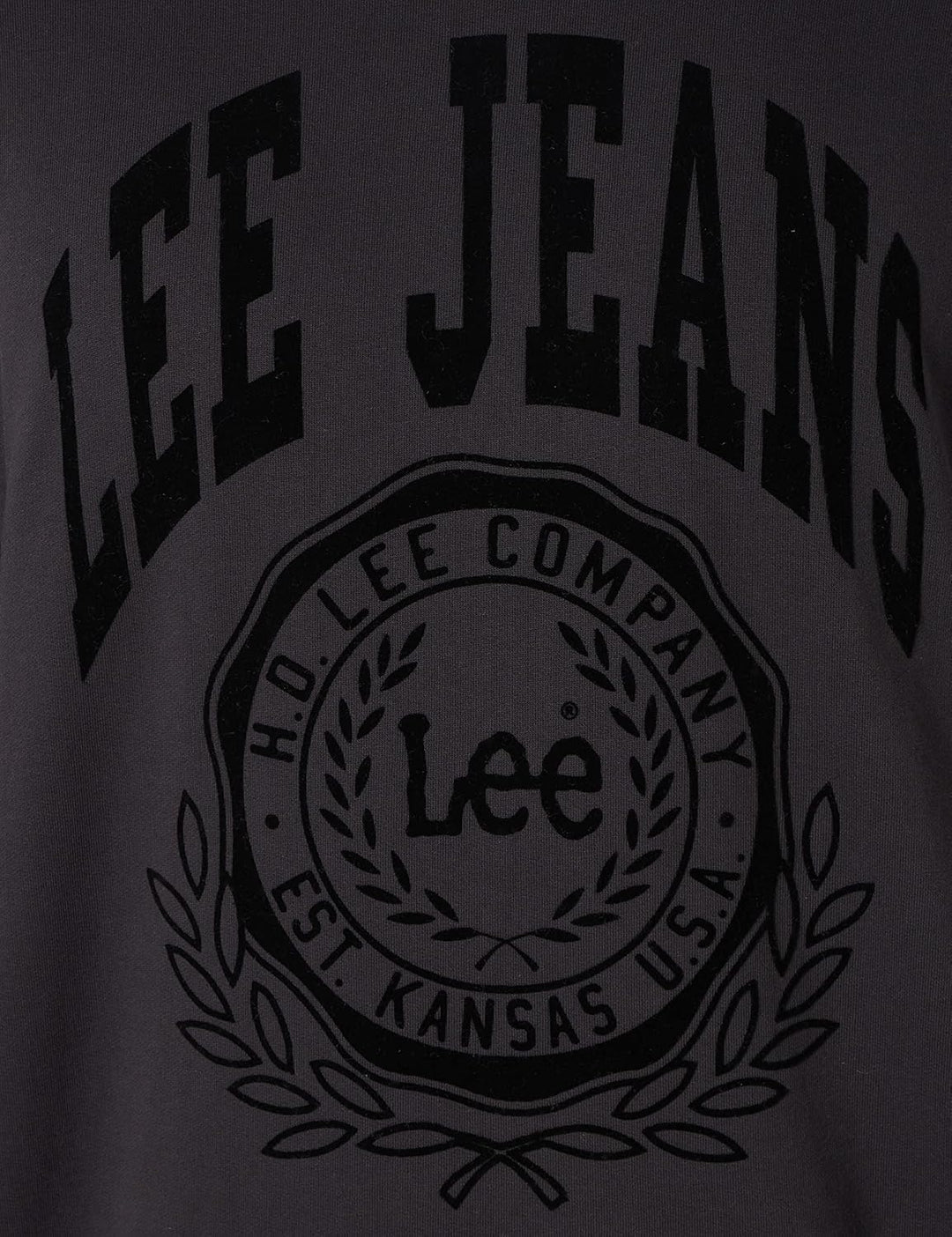Lee Herren Crew Seasonal Sweatshirt S Washed Black, S Washed Black