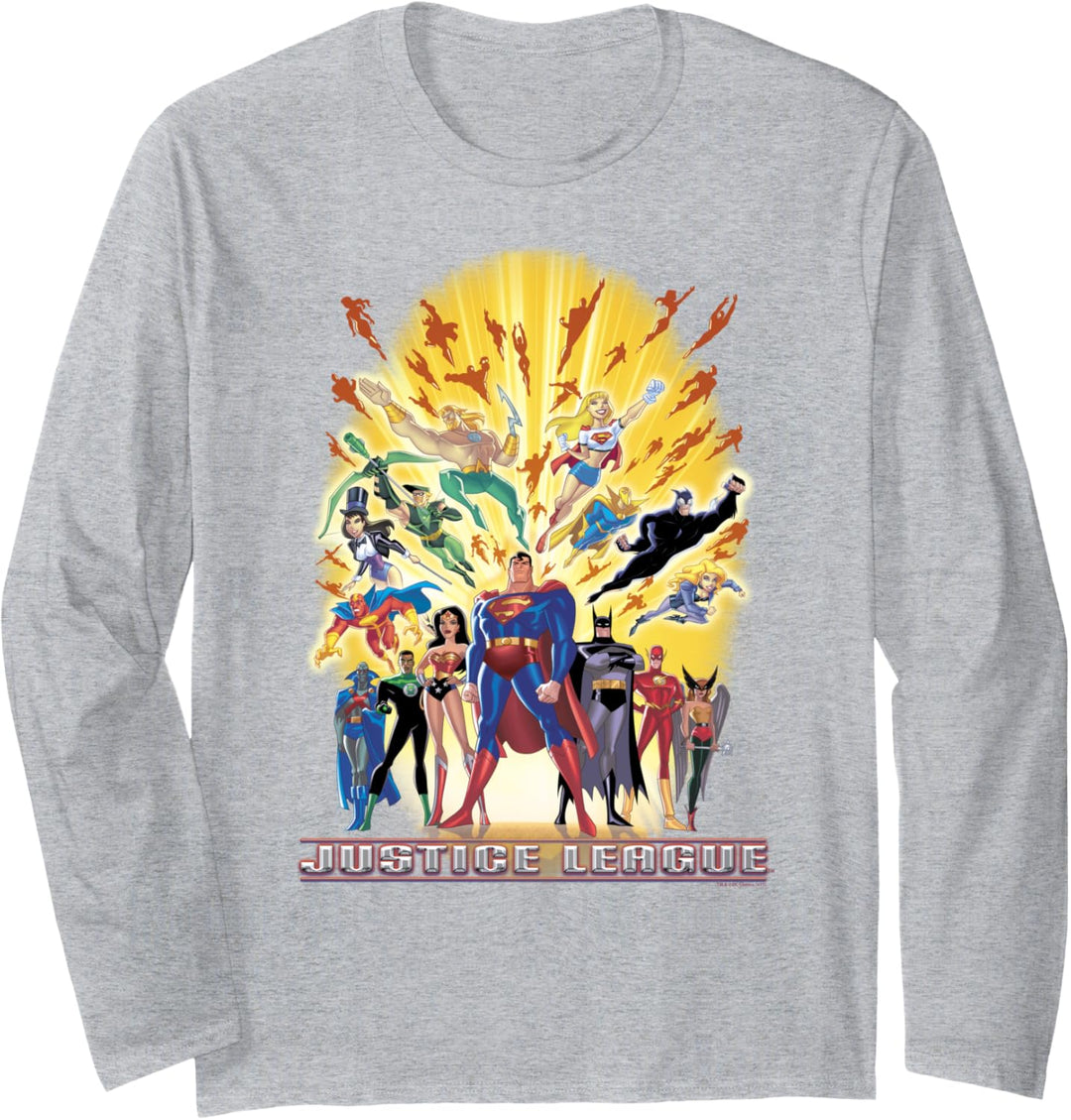 Justice League United Superheroes Langarmshirt