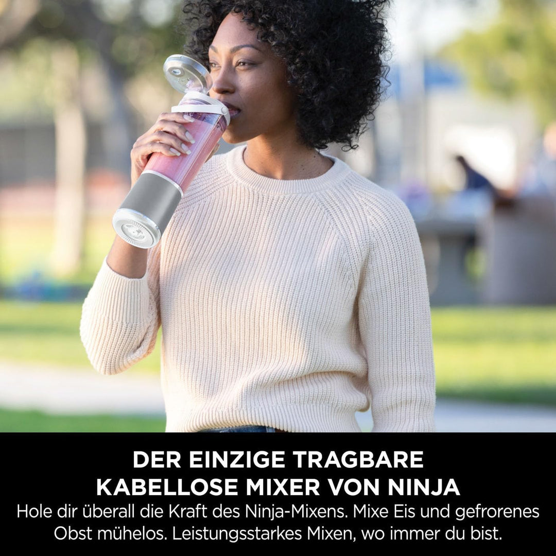 Ninja Blast Tragbarer Mixer / Blender / Smoothie Maker, 530ml Becher, Auslaufsicherer Deckel, Leistu