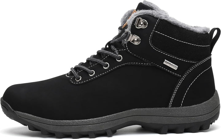 Mishansha Damen Herren Winterschuhe Warm Gefüttert Winterstiefel Wasserdicht Trekking Wanderschuhe G