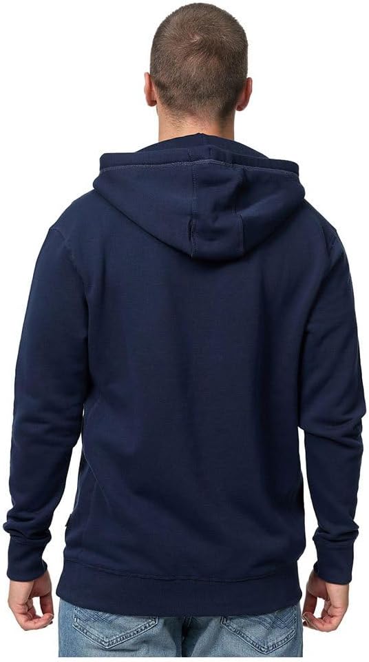 Lonsdale London Thurning Männer Kapuzenpullover Bordeaux Basics, Casual Wear, Streetwear S Navy/Red/