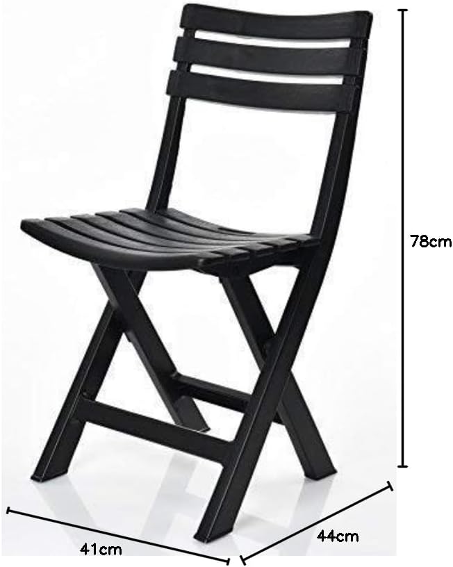 Ipae-Progarden S.P.A. 8009271022003 SILLA PLEGABLE COLOR: NEGRO 44x41x78cm MODELO: KOMODO IPAE PROGA