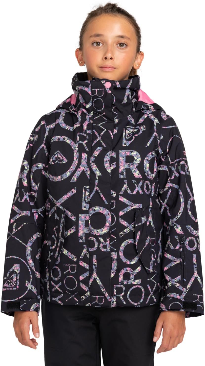 Roxy Mädchen Girl Jk Jetty-Snow Jacket 8-16 8 Jahre TRUE BLACK LLUVIA RG, 8 Jahre TRUE BLACK LLUVIA