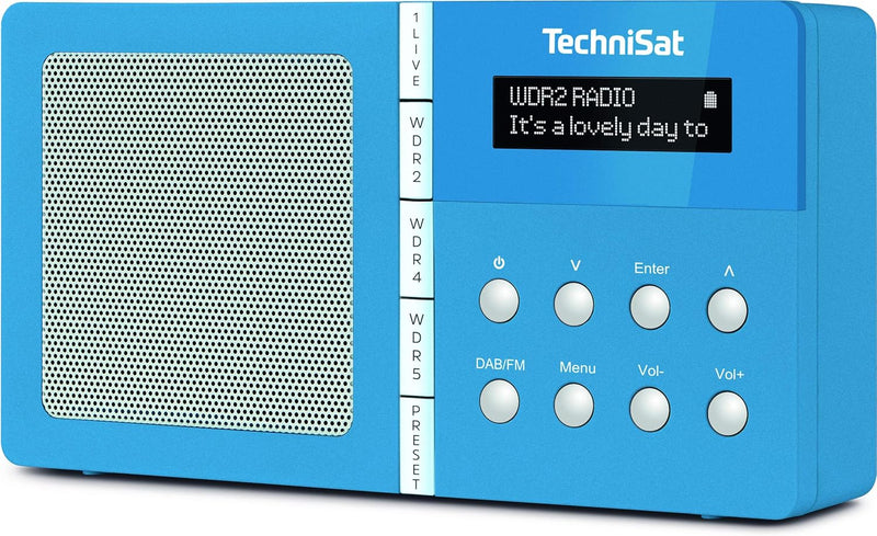 TechniSat TechniRadio 1 NRW-Edition tragbares Radio (DAB+, UKW, Radiowecker, 4 Direktwahltasten, Fav