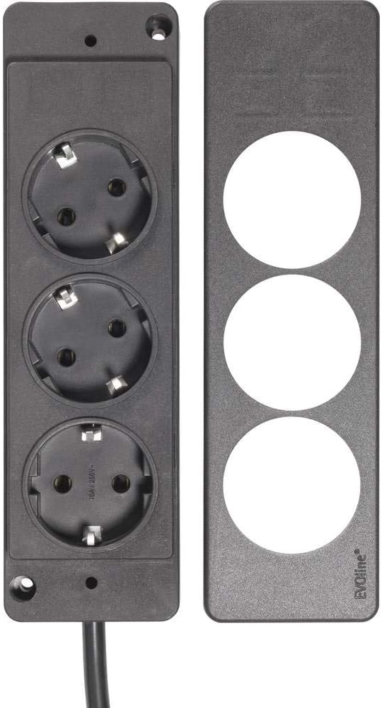 Schulte 151000156100 Evoline Plug Schukostecker schwarz