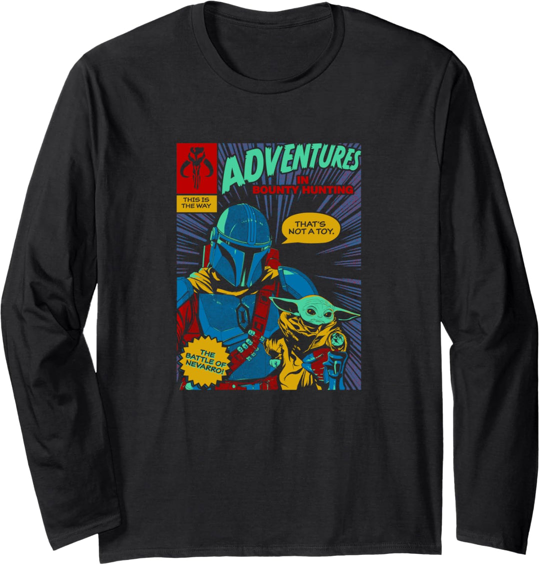 Star Wars Mando Comic Langarmshirt