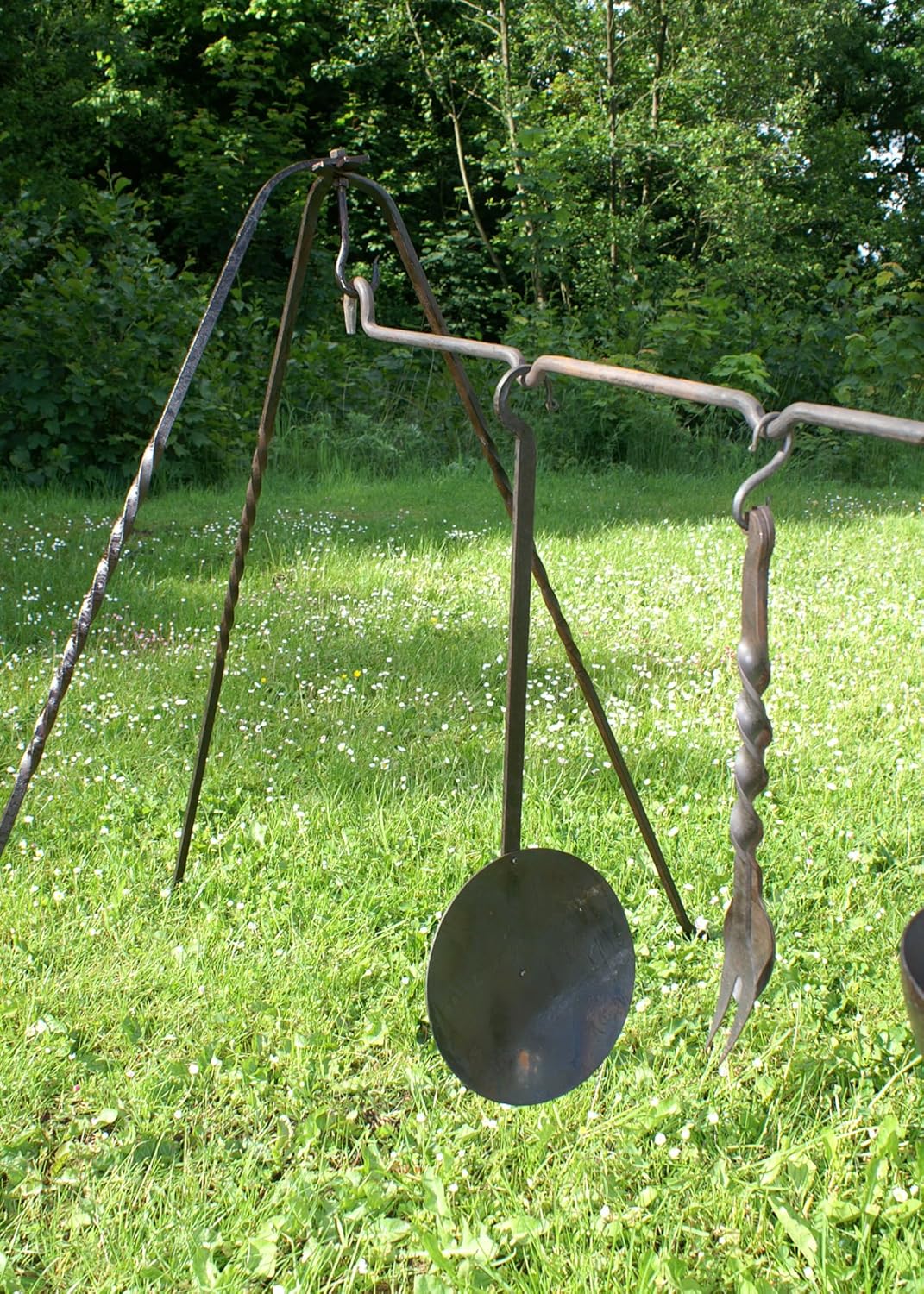 Ulfberth - Mittelalterliche Stahlstange für Dreibeine ca. 120 cm - Ideal für Reenactment, LARP und H