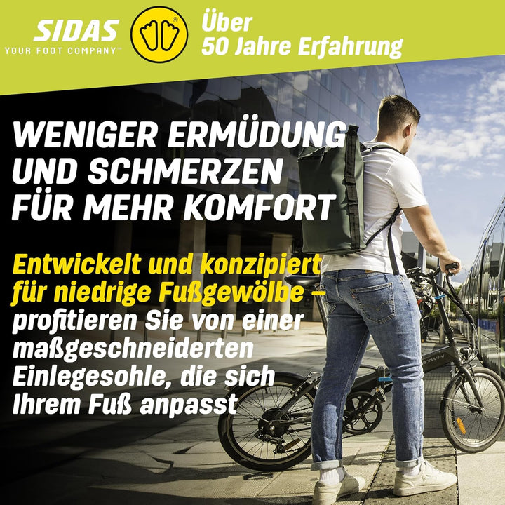 Sidas 3Feet Slim High Einlegesohlen, verschiedene Farben (mehrfarbig), 39 EU