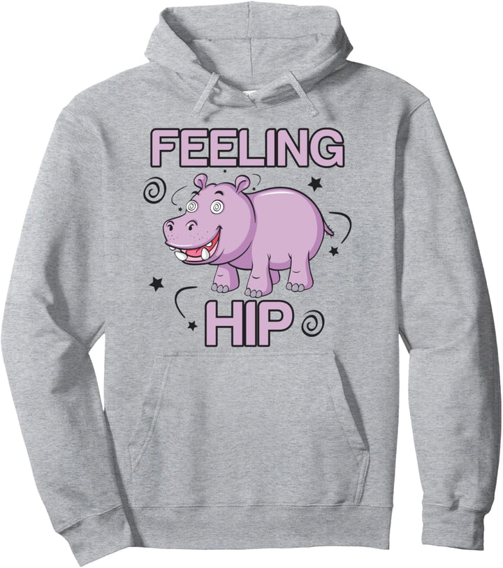 Lustiges Nilpferdgefühl Hüfte süsses Nilpferdgeschenk Pullover Hoodie