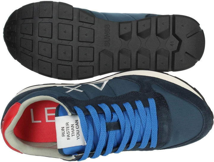 SUN68 Herren Tom SOLID Nylon Sneaker 41 EU Navy Blue, 41 EU Navy Blue