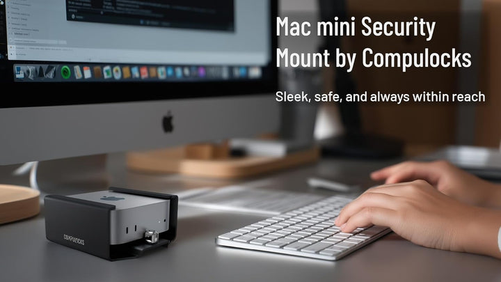 Maclocks Sicherheits-Halterung VESA kompatibel mit Mac mini M4 2024 – Mit Verriegelungskopf für Wand