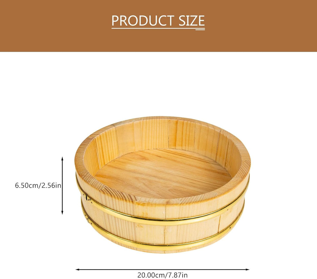 Housoutil Holz Sushi Reisschale Hangiri Sushi Oke Sushi Reis Mischung Wanne Food Storage Eimer Eimer