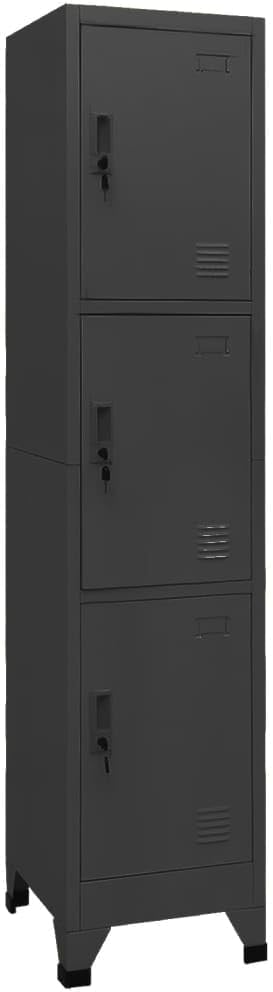vidaXL Schliessfachschrank Spind Schrank Umkleideschrank Metallschrank Fächerschrank Aktenschrank Bü