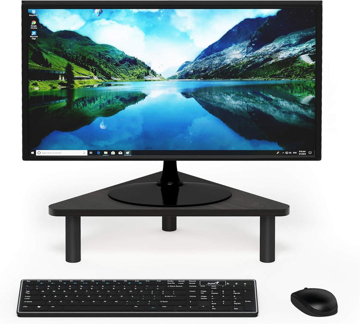 Furinno Turn-N-Tube Eckmonitor Riser Stand, Espresso/Schwarz, 49.8 (Breite) x 11.7 (Höhe) x 26.9 (Ti