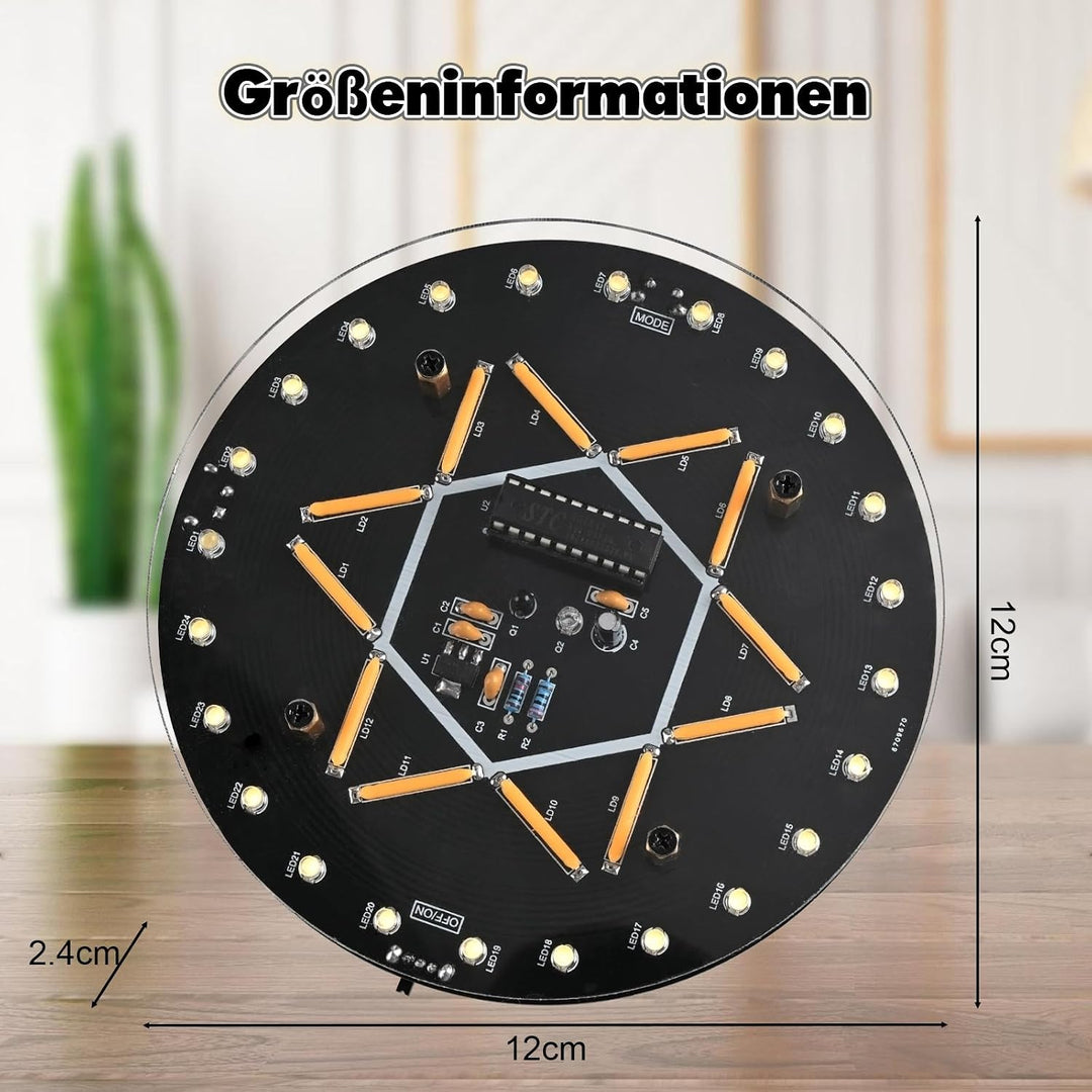 DIY Futuristisches LED Regal Löt Bausatz mit Sensor, Interaktives Licht Projekt zum Löten Lernen, ST