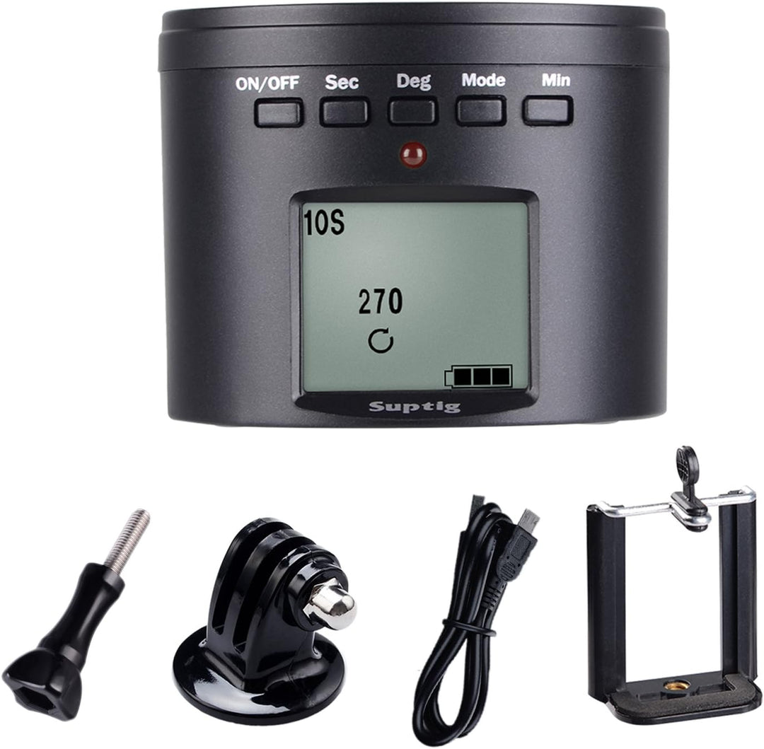 Suptig Stativhalterung für 360-Grad-Elektrogeräte, Stativkopf für GoPro iPhone Samrtphone Digital Ca